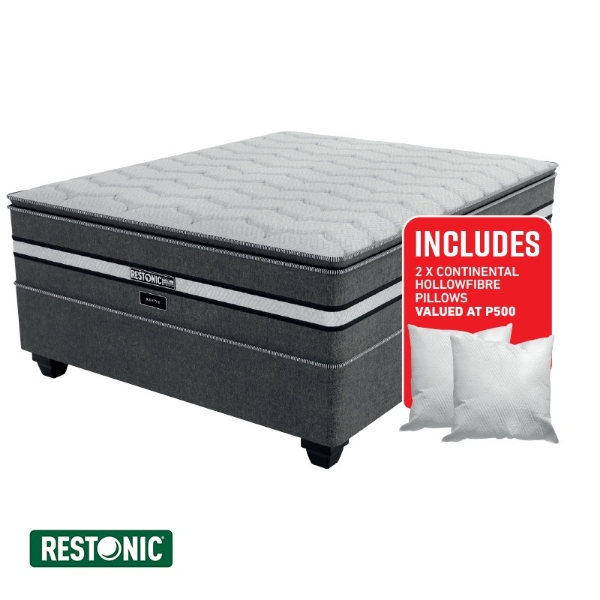 Picture of Restonic Revive 152cm Queen Plush Base Set+PILLOWS