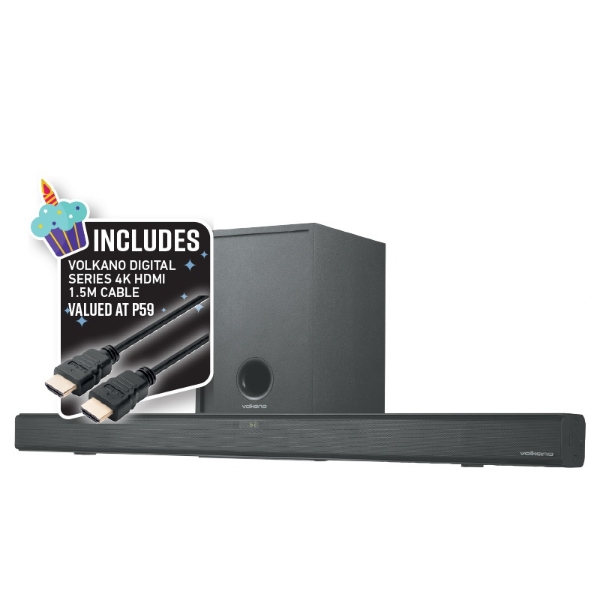Picture of Volkano 2.1Ch Soundbar Turbulent+ HDMI CABLE