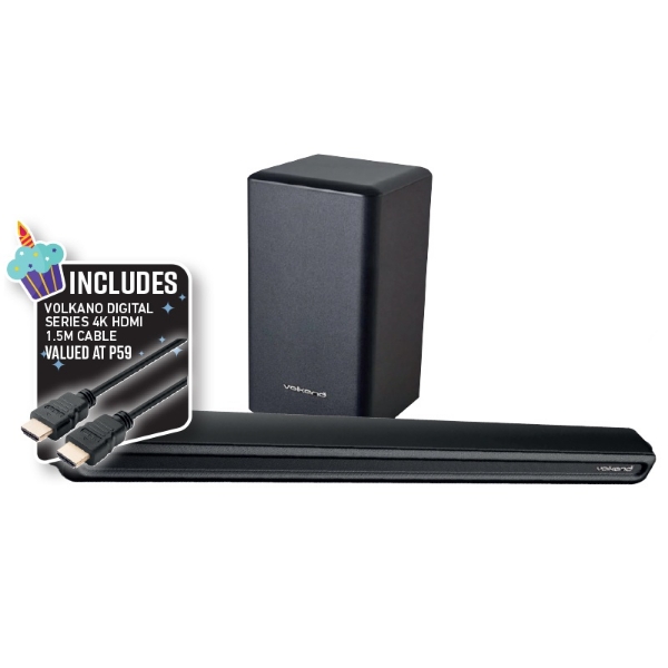 Picture of Volkano 2.1CH S/bar +Wireles Sub 200W Supersoni+HDMI CABLE