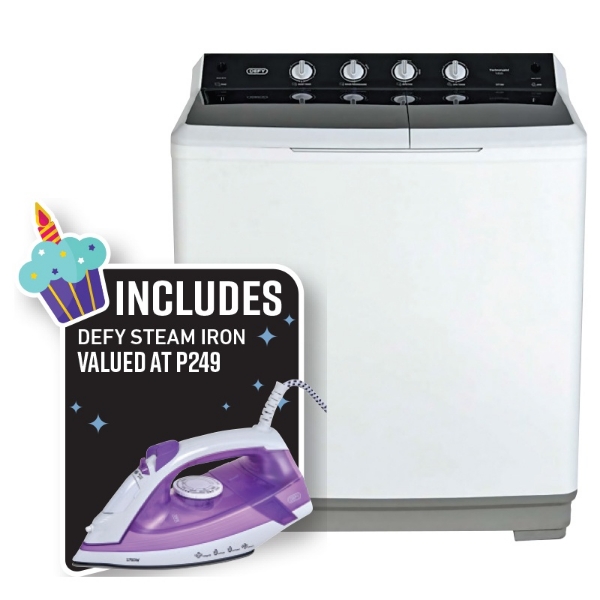 Picture of Defy 18Kg Twin Tub Washing Machine DTT180+IRON