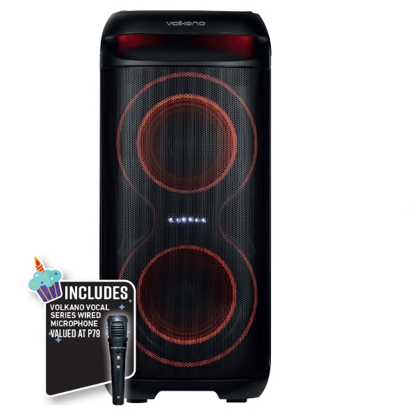 Picture of VolkanoX VXP200 Dual 6.5" PartySpeaker VK 3902 D65+MICROPHON