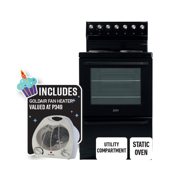 Picture of Univa Freestanding 84Lt 600m Electric Stove U116B 1+HEATER