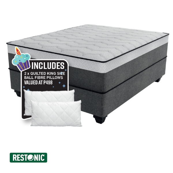 Picture of Restonic Remedy 152cm Queen Firm Base Set+pillows
