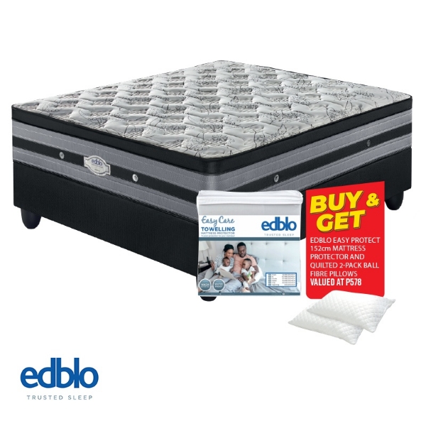 Picture of Edblo Salerno 152cm Queen Firm Base Set+ Mattress  protector