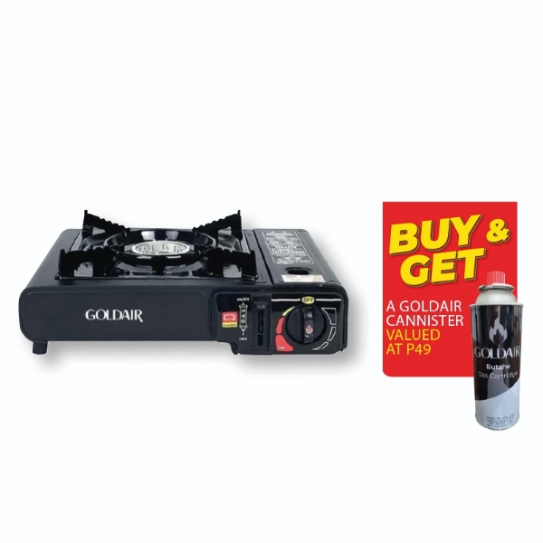 Picture of Goldair Portable Single Hotplate GGCH 100+gas cartridge