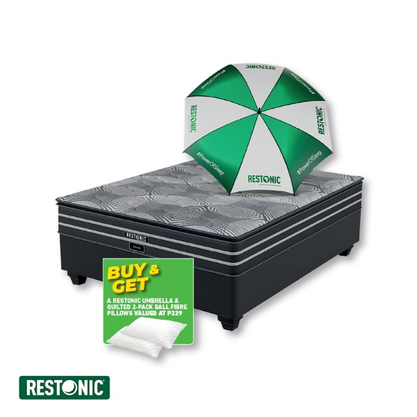 Picture of Restonic Coral 152cm Queen base set +umbrella + pillows