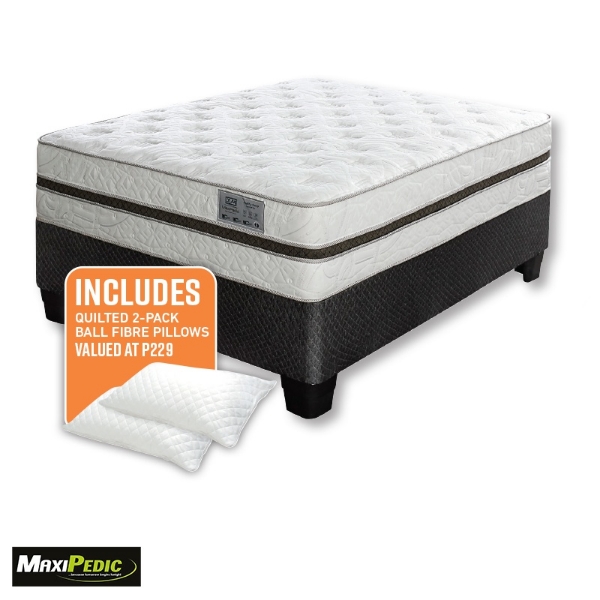 Picture of Maxipedic Healthy Sleep 152cm Plush Base Set+pillows