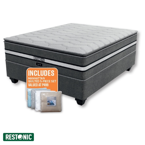 Picture of Restonic Revive 152cm Plush B/Set + Quilted 5pce Set