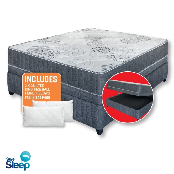 Picture of Sleep Madison Storage 152cm Firm BaseSet+pillows