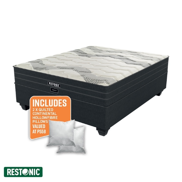 Picture of Restonic Trinity 152cm Firm B/Set + 2 Conti Pillows