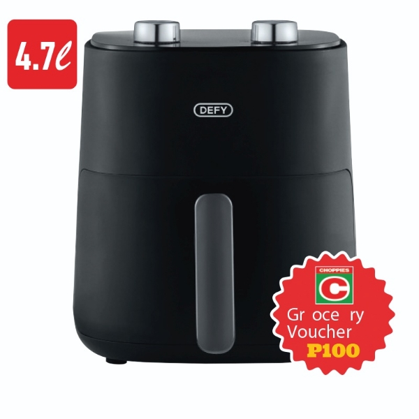 Picture of Defy Air Fryer 4.7Lt 1500W Manual   DAF2340MB/MBG+P100 VOUCH