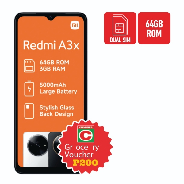 Picture of Xiaomi REDMI A3X 3GB RAM 64GB Memory+P200 VOUCHER