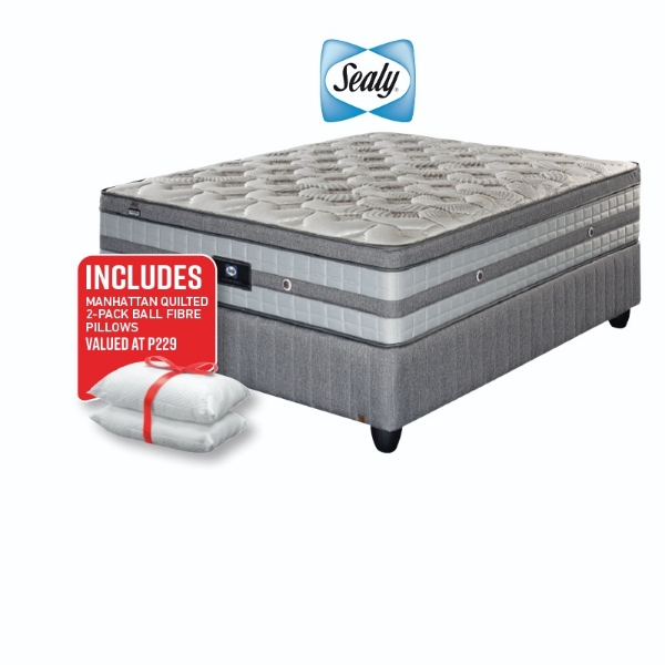 Picture of Sealy Colorado 152cm Queen Firm Base Set+ PILLOWS