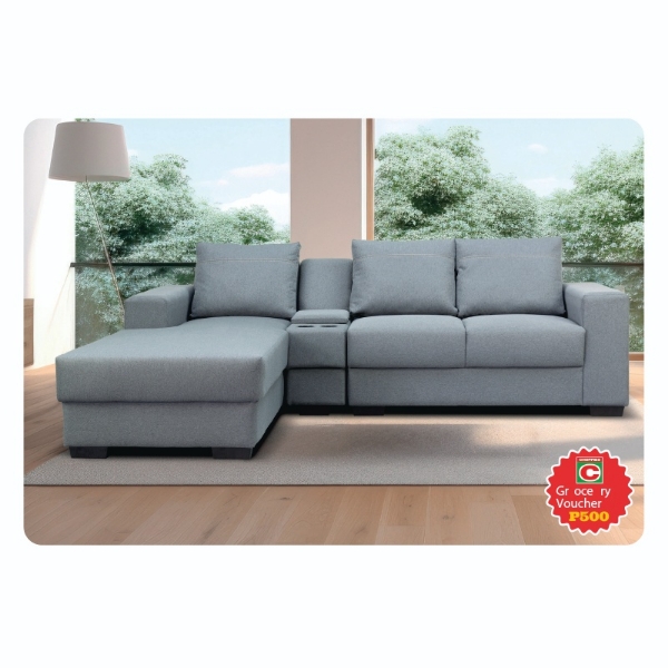Picture of Lugano 3 Piece Chaise Lounge Suite with Console+P500 VOUCHER
