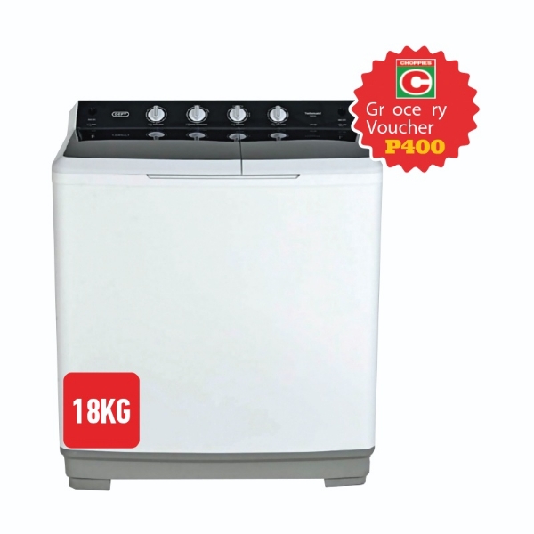 Picture of Defy 18Kg Twin Tub Washing Machine DTT180+P300 VOUCHER