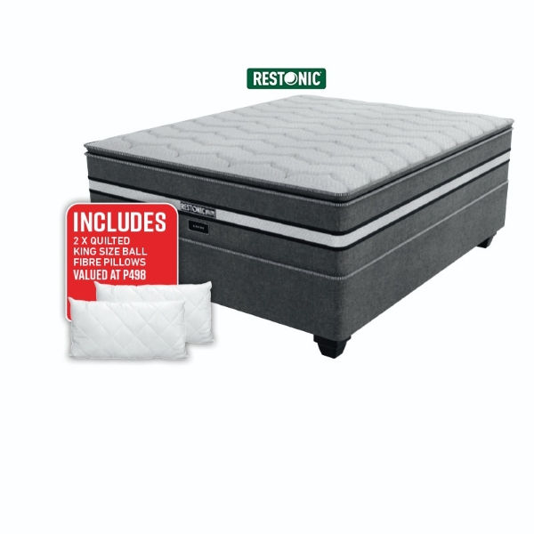 Picture of Restonic Revive 152cm Queen Plush Base Set+ PILLOWS