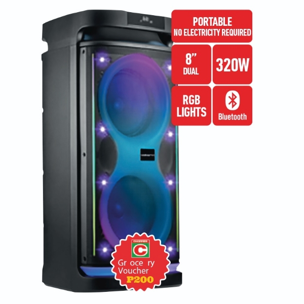 Picture of Volkano Party Speaker 8" Bluetooth 320W VK 3140BK+P200 VOUCH