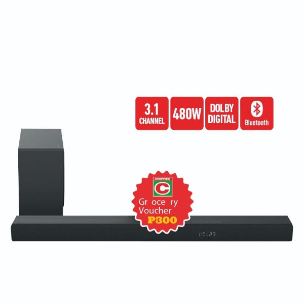 Picture of Hisense 3.1CH 480W Soundbar HS3100+P200 VOUCHER