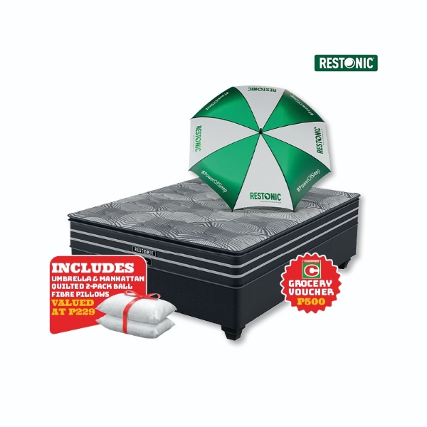 Picture of Restonic Coral 152cm Queen Firm Base Set +Umbrella+PILLOWS+P