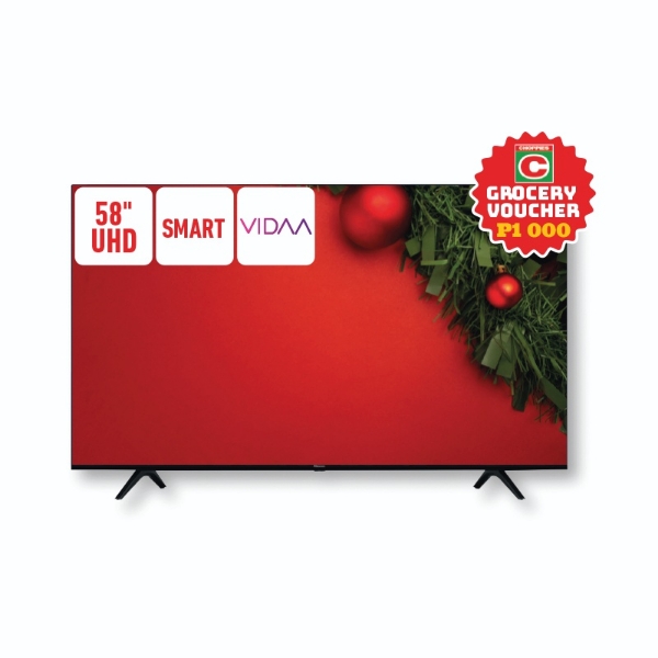 Picture of HISENSE 58'' UHD Smart TV 58A6G+P1000 VOUCHERS