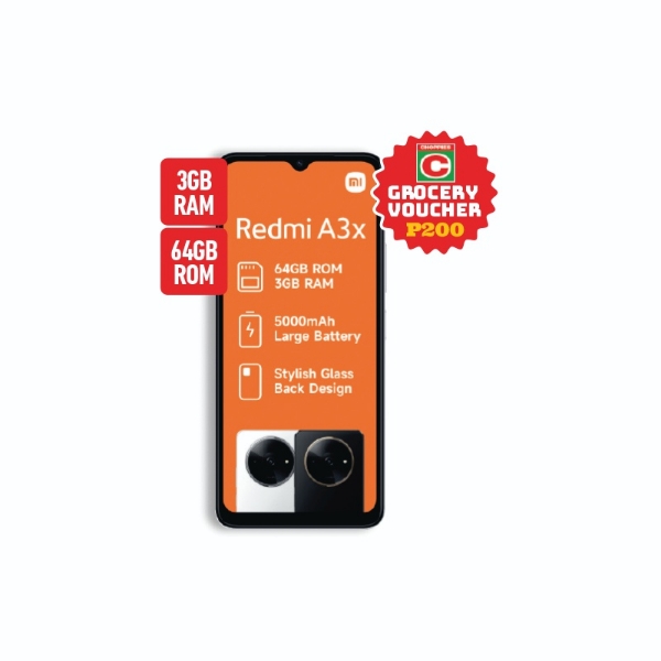 Picture of Xiaomi REDMI A3X 3GB RAM 64GB Memory+P200 VOUCHER