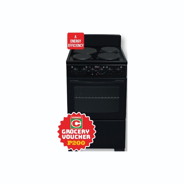 Picture of Univa Freestanding 58Lt 4 Plate Stove U405 1 BLK+P200 VOUCHE