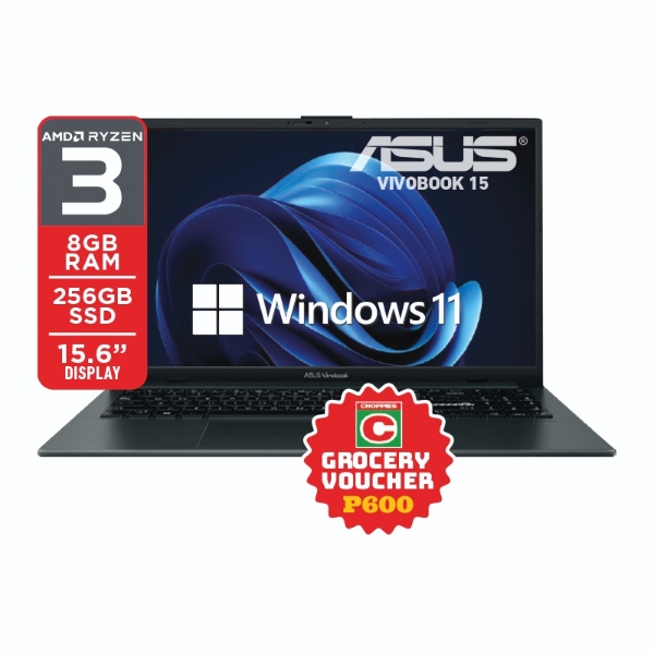 Picture of ASUS Vivobook Go 15 AMD Ryzen 3 15.6" 8GB 256GB+P600 VOUCHER