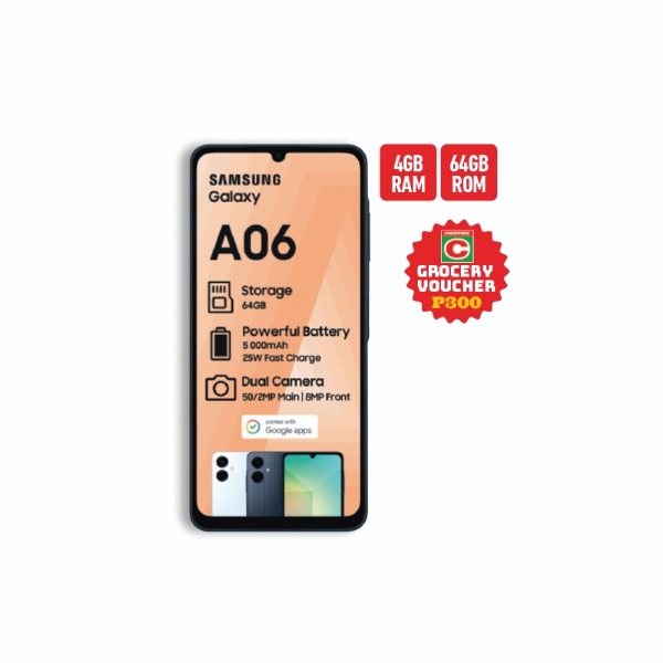 Picture of Samsung Cellphone A06 SM A065+P300 VOUCHER