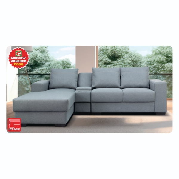 Picture of ugano 3 Piece Chaise Lounge Suite with Console +P500 VOUCHER