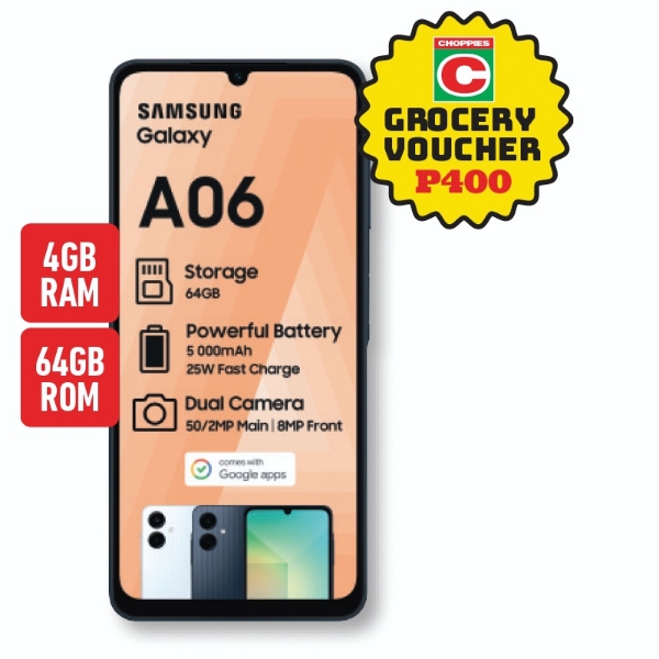 Picture of Samsung Cellphone A06 SM A065+P400 VOUCHER