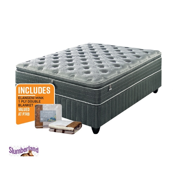 Picture of Slumberland Phantom 152cm Queen Medium Base Set + Blanket